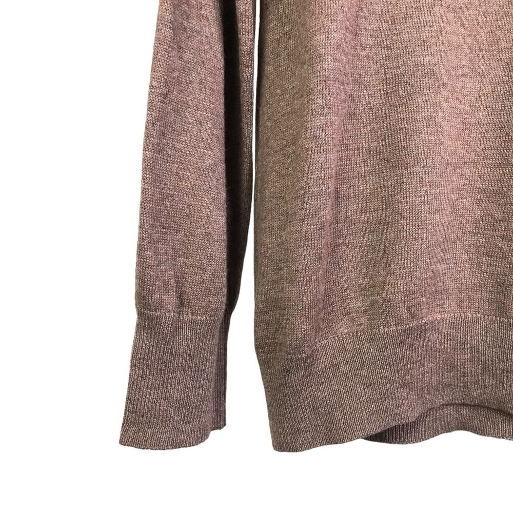 Old Navy Sweater Womens M Brown Orange Fox Graphic Pullover Long Sleeve Knit - Picture 9 of 12
